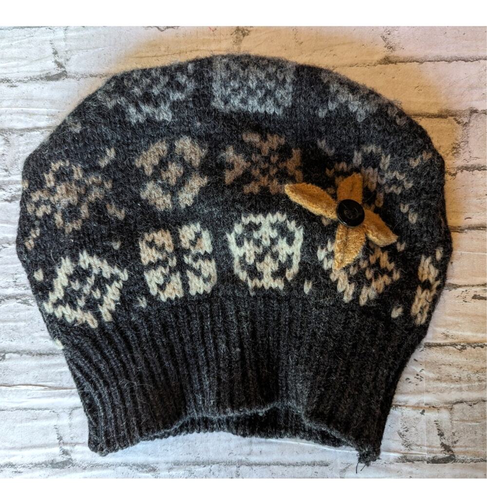 Handmade Wool Winter Toddler Hat 2-4yrs
